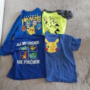 Pokemon  Tees Blue and Yellow